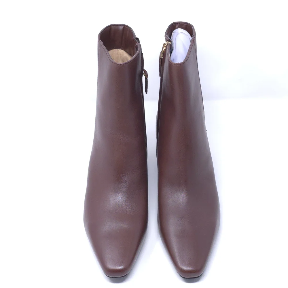 LAUREN Ralph Lauren Ankle Boots Willa Dark Mahogany 9.5 Medium - Picture 6 of 10